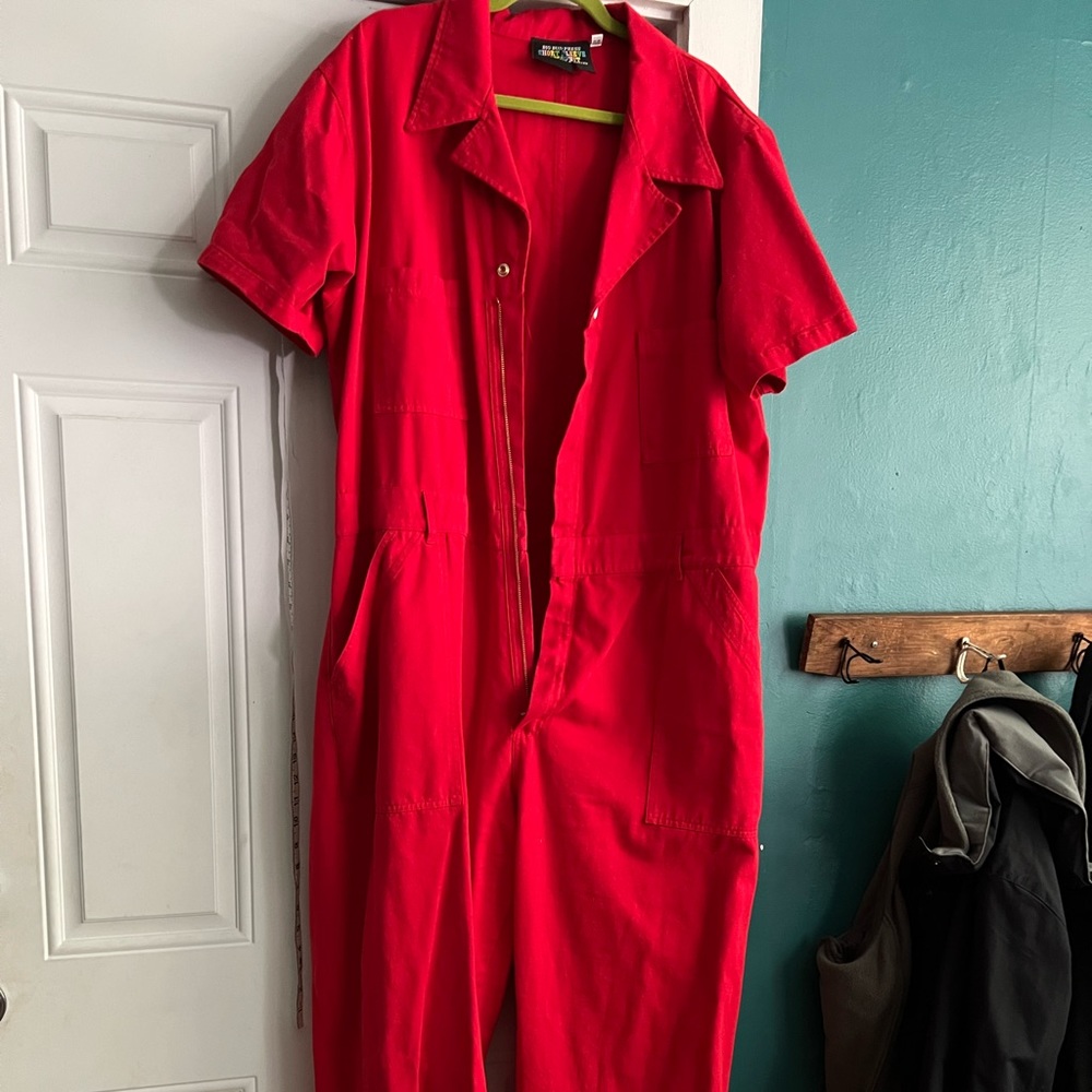 Big Bud Press Red Short Sleeve Jumpsuit 3XL